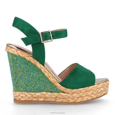 Menbur mujer satrian 204L539 zapato casual elegante verde