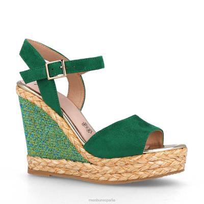 Menbur mujer satrian 204L539 zapato casual elegante verde