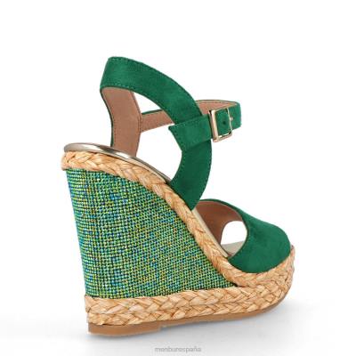 Menbur mujer satrian 204L539 zapato casual elegante verde