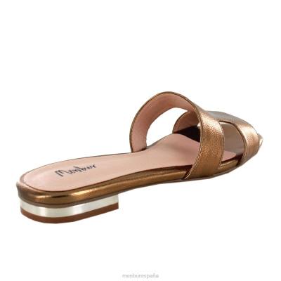 Menbur mujer sermón 204L368 zapato casual elegante bronce