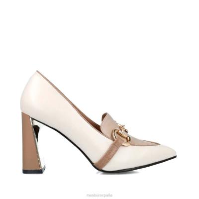 Menbur mujer serpentario 204L3476 zapato casual elegante beige