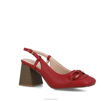 Menbur mujer sextanes 204L3471 zapato casual elegante rojo