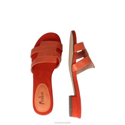 Menbur mujer sopra 204L3154 zapato casual elegante naranja