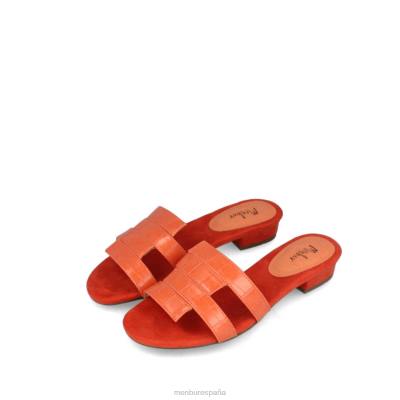 Menbur mujer sopra 204L3154 zapato casual elegante naranja