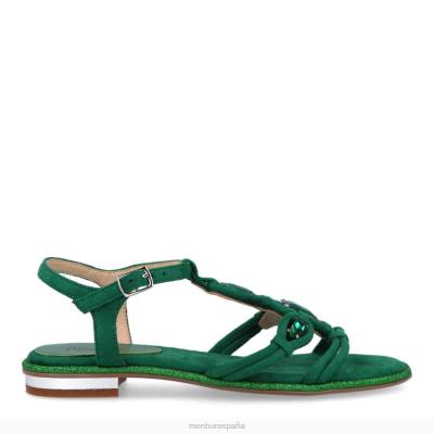 Menbur mujer tabi 204L3168 zapato casual elegante verde