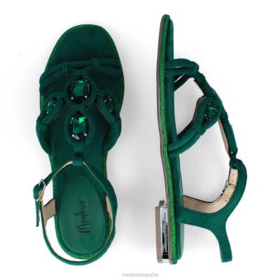 Menbur mujer tabi 204L3168 zapato casual elegante verde