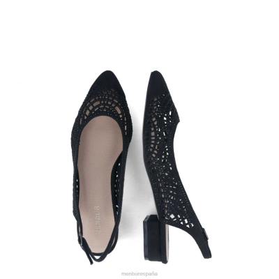 Menbur mujer tiberina 204L334 zapato casual elegante negro