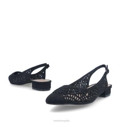 Menbur mujer tiberina 204L334 zapato casual elegante negro