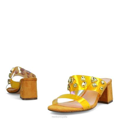 Menbur mujer valtelina 204L3559 zapato casual elegante amarillo