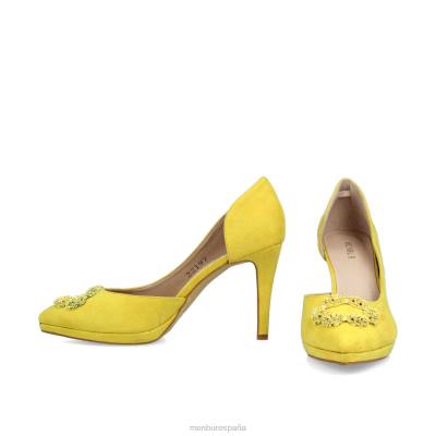 Menbur mujer vauzon 204L3365 zapato casual elegante amarillo