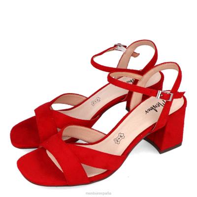 Menbur mujer venier 204L329 zapato casual elegante rojo