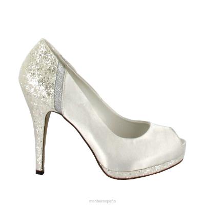 Menbur mujer Diana 204L2431 zapato de novia blanco