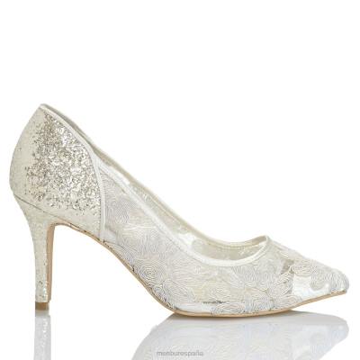 Menbur mujer Eva 204L2358 zapato de novia blanco