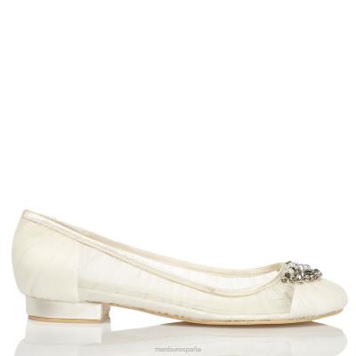 Menbur mujer Frida 204L2246 zapato de novia blanco