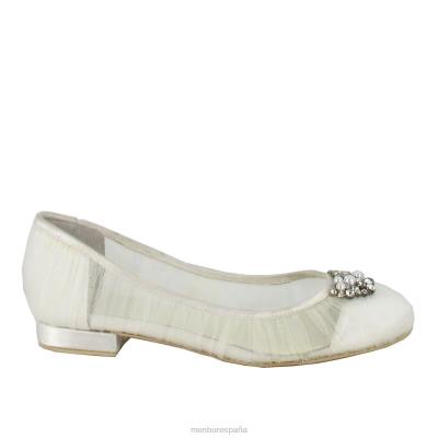 Menbur mujer Frida 204L2246 zapato de novia blanco