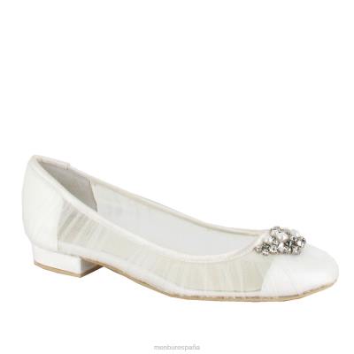 Menbur mujer Frida 204L2246 zapato de novia blanco