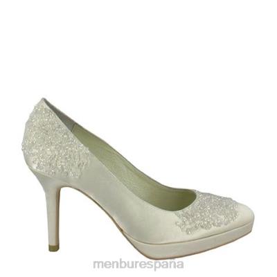 Menbur mujer allen 204L2417 zapato de novia blanco