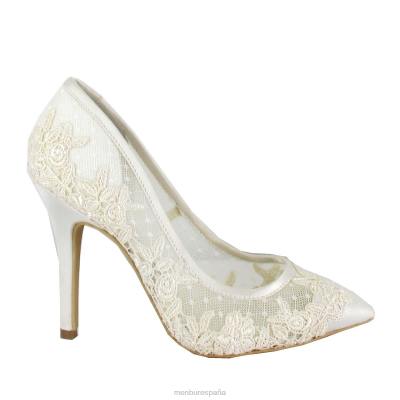 Menbur mujer amia 204L2336 zapato de novia blanco