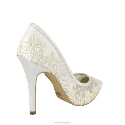 Menbur mujer amia 204L2336 zapato de novia blanco