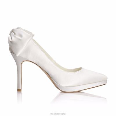 Menbur mujer amina 204L2253 zapato de novia blanco