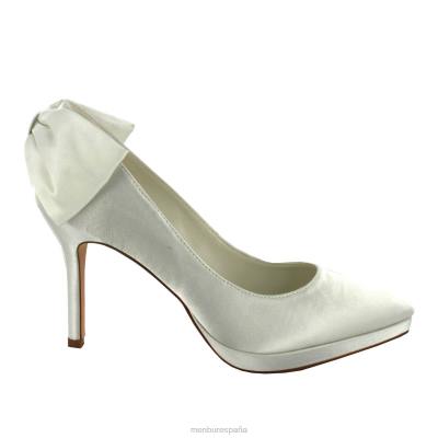 Menbur mujer amina 204L2253 zapato de novia blanco