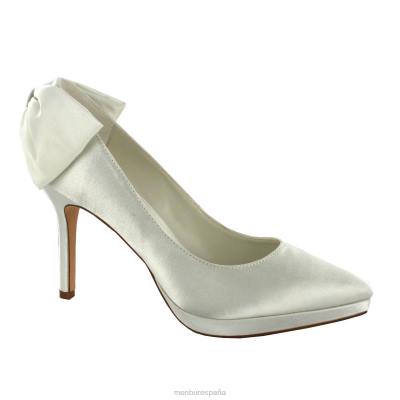 Menbur mujer amina 204L2253 zapato de novia blanco