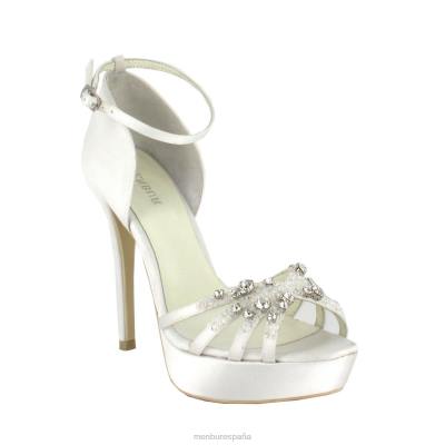 Menbur mujer andrea 204L2297 zapato de novia blanco