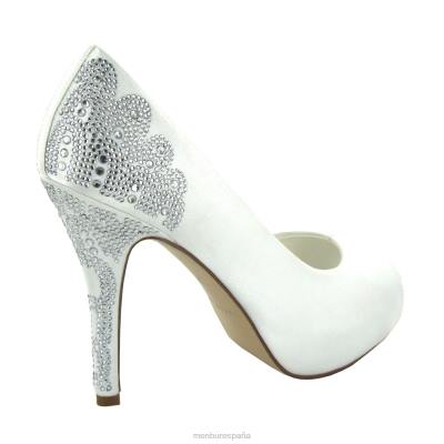 Menbur mujer angelina 204L2326 zapato de novia blanco