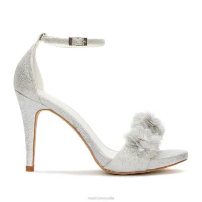 Menbur mujer arzano 204L2389 zapato de novia blanco