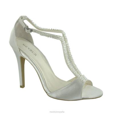 Menbur mujer beatriz 204L2325 zapato de novia blanco