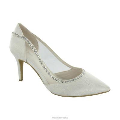 Menbur mujer belinda 204L2363 zapato de novia blanco