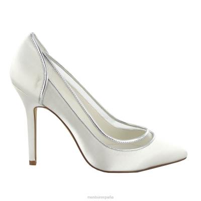 Menbur mujer berenice 204L2386 zapato de novia blanco