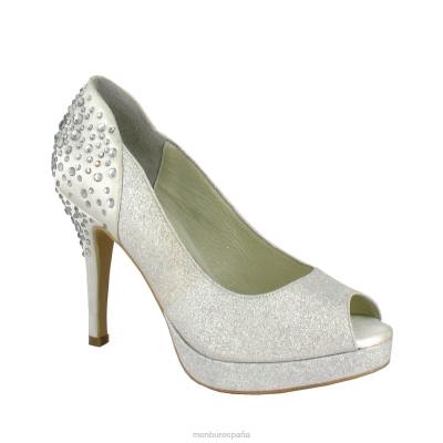 Menbur mujer carmen 204L2342 zapato de novia blanco