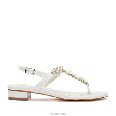 Menbur mujer catalina 204L2367 zapato de novia blanco