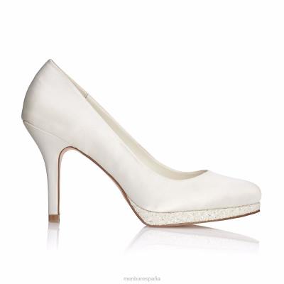 Menbur mujer cecilia 204L2447 zapato de novia blanco