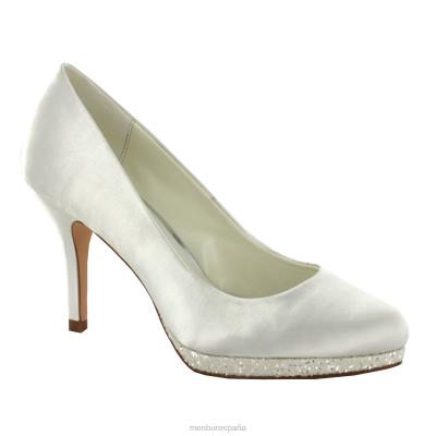 Menbur mujer cecilia 204L2447 zapato de novia blanco