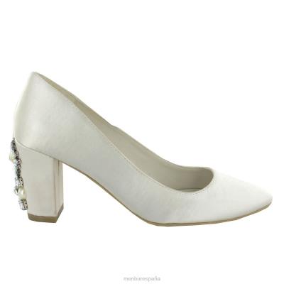 Menbur mujer cilios 204L2257 zapato de novia blanco