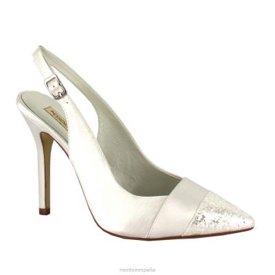 Menbur mujer claudia 204L2419 zapato de novia blanco