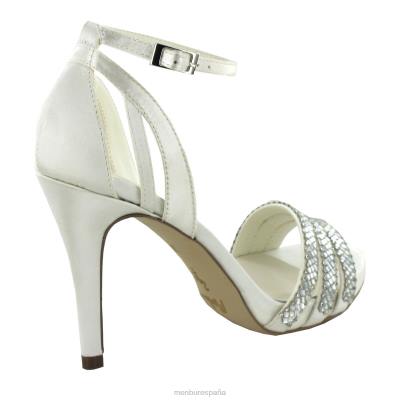 Menbur mujer cloe 204L2387 zapato de novia blanco