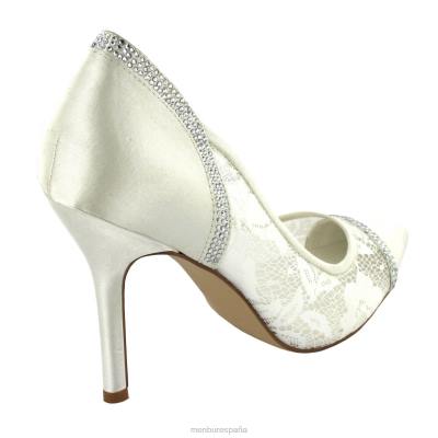 Menbur mujer elena 204L2385 zapato de novia blanco