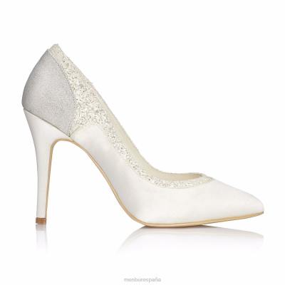 Menbur mujer estefania 204L2278 zapato de novia blanco