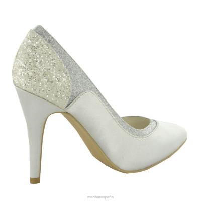 Menbur mujer estefania 204L2278 zapato de novia blanco