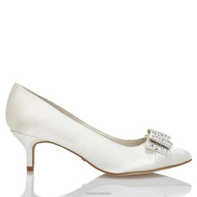 Menbur mujer eulalia 204L2374 zapato de novia blanco