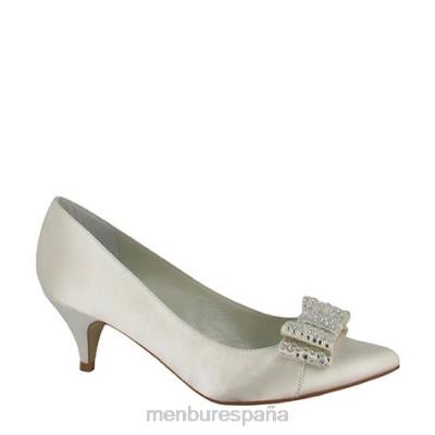 Menbur mujer eulalia 204L2374 zapato de novia blanco