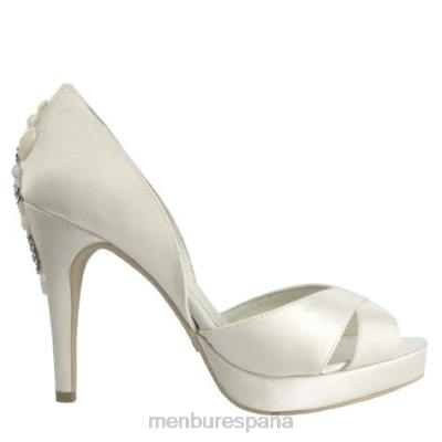 Menbur mujer fauno 204L2407 zapato de novia blanco