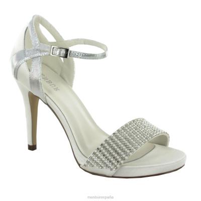 Menbur mujer felisa 204L2404 zapato de novia blanco