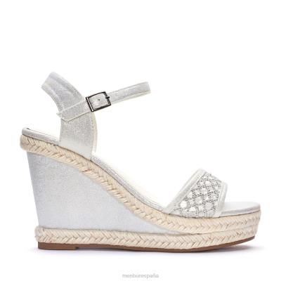 Menbur mujer gala 204L2475 zapato de novia blanco