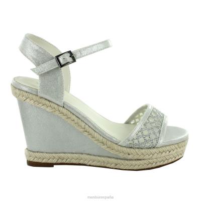 Menbur mujer gala 204L2475 zapato de novia blanco