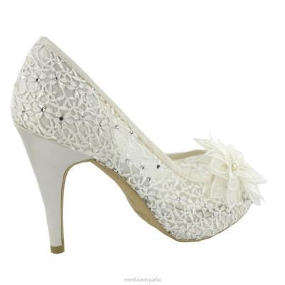 Menbur mujer genoveva 204L2351 zapato de novia blanco