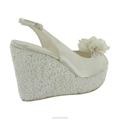 Menbur mujer inés 204L2440 zapato de novia blanco